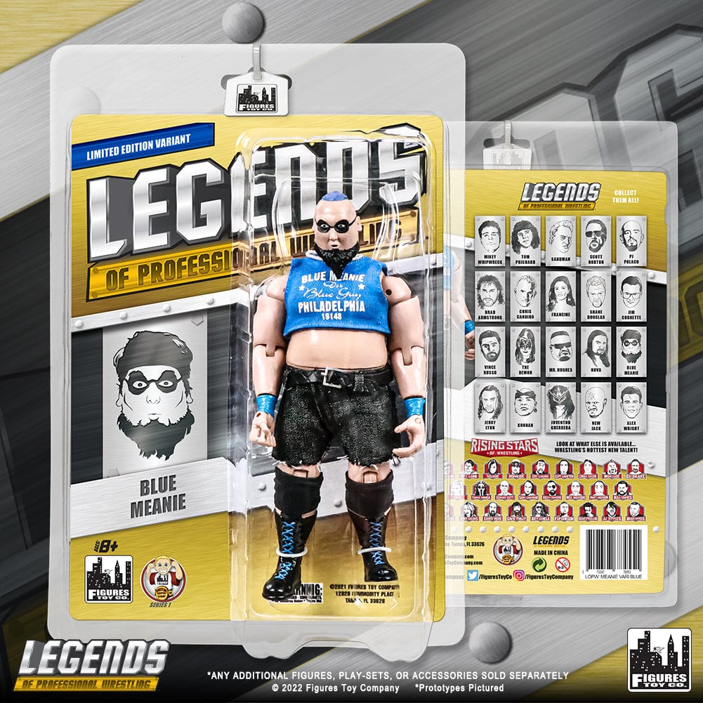 Legends of Professional Wrestling Series Action Figures: The Blue Meanie [Blue Shirt Variant]
