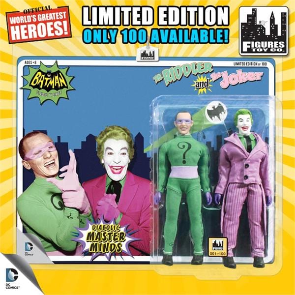 Limited Edition 8 Inch Batman Classic TV Series Two-Packs Series 1: The Joker & Riddler