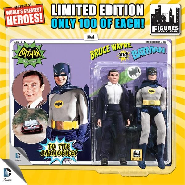 Limited Edition 8 Inch Batman Classic TV Series Two-Packs Series 2: Bruce Wayne & Batman