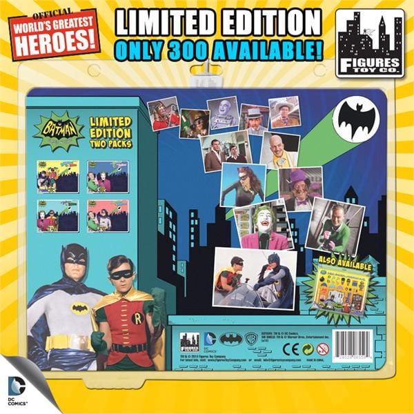 Limited Edition 8 Inch Batman Classic TV Series Two-Packs Series 2: Pink Cowl Batman VS. Mad Hatter