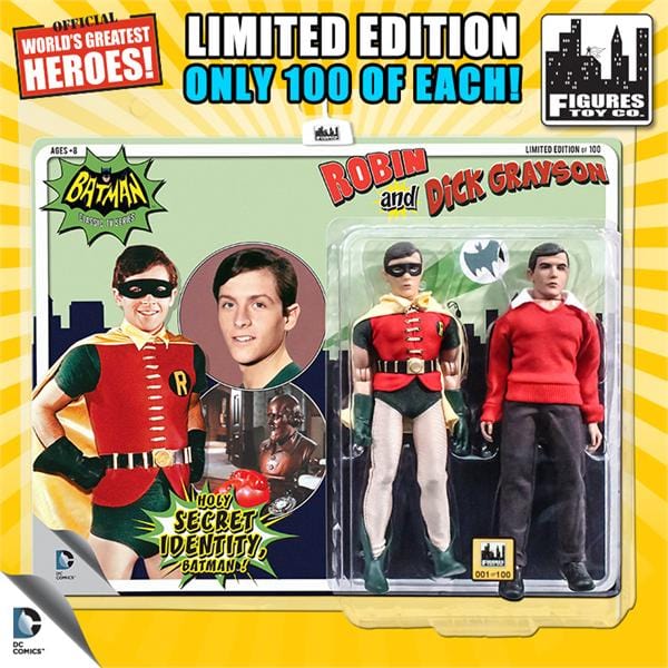 Limited Edition 8 Inch Batman Classic TV Series Two-Packs Series 2: Robin & Dick Grayson