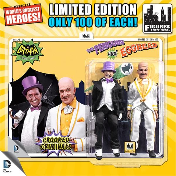 Limited Edition 8 Inch Batman Classic TV Series Two-Packs Series 2: The Penguin &amp; Egghead