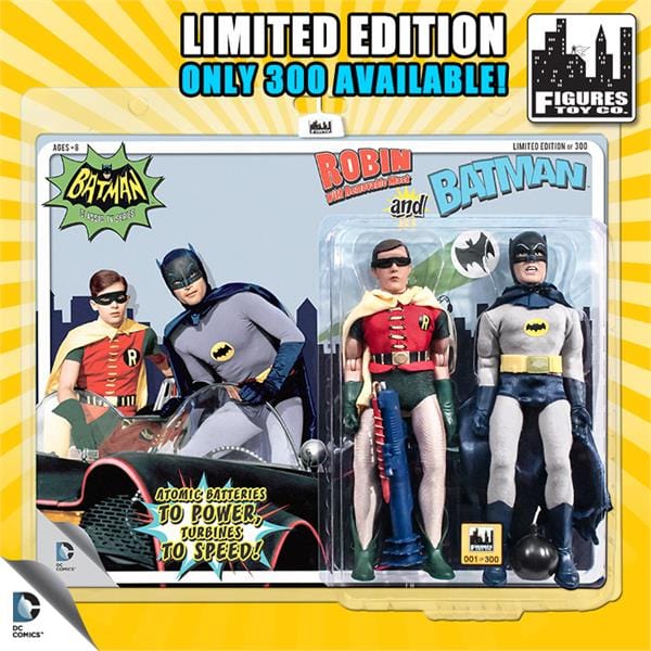 Limited Edition 8 Inch Batman Classic TV Series Two-Packs Series 3: Batman &amp; Removable Mask Robin