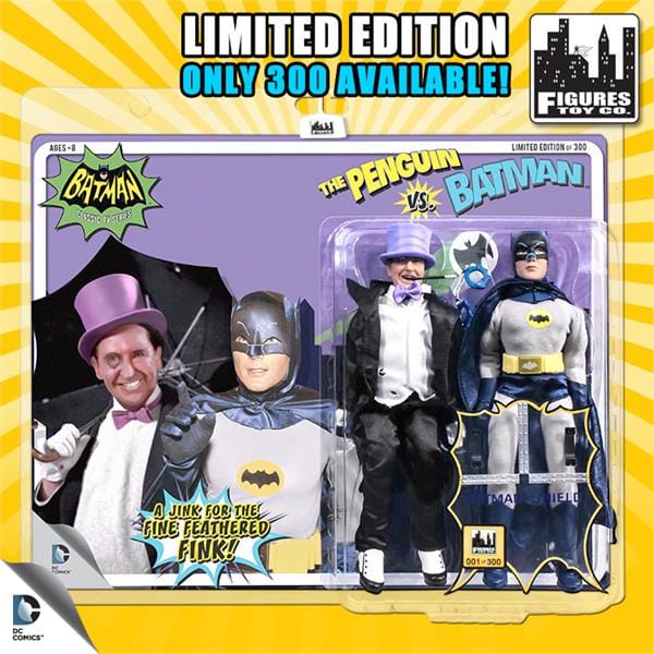 Limited Edition 8 Inch Batman Classic TV Series Two-Packs Series 3: The Penguin VS. Batman