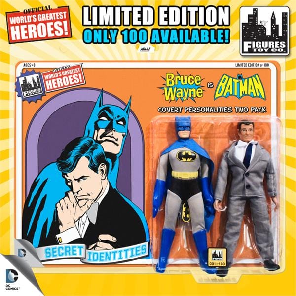 Limited Edition 8 Inch DC Superhero Two-Packs Series 1: Batman &amp; Bruce Wayne