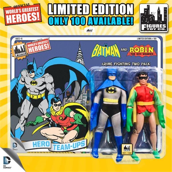 Limited Edition 8 Inch DC Superhero Two-Packs Series 1: Batman & Robin