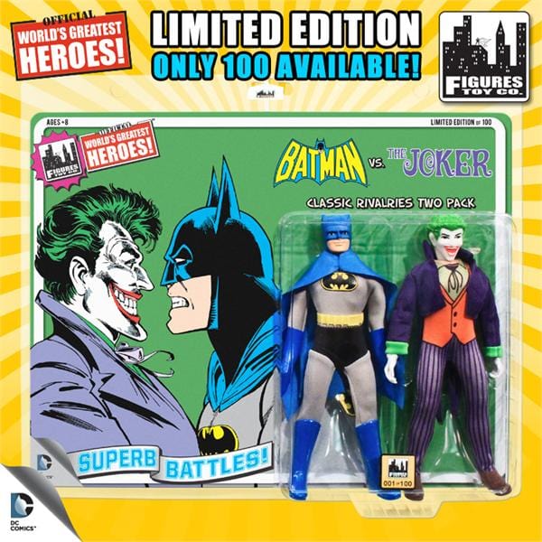 Limited Edition 8 Inch DC Superhero Two-Packs Series 1: Batman VS. The Joker