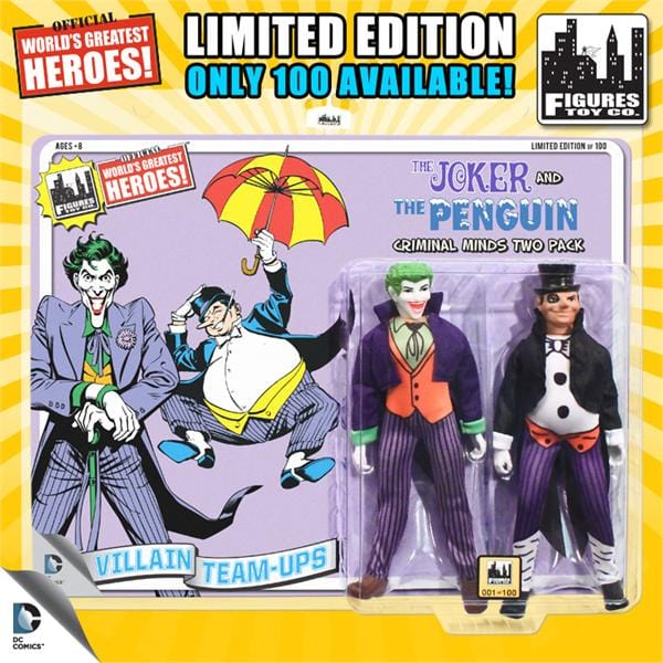 Limited Edition 8 Inch DC Superhero Two-Packs Series 1: The Joker &amp; The Penguin