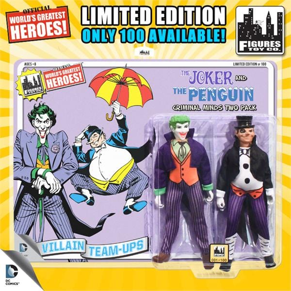 Limited Edition 8 Inch DC Superhero Two-Packs Series 1: The Joker & The Penguin