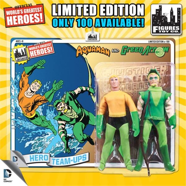 Limited Edition 8 Inch DC Superhero Two-Packs Series 2: Aquaman & Green Arrow