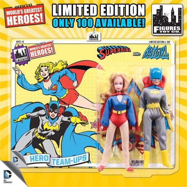 Limited Edition 8 Inch DC Superhero Two-Packs Series 2: Supergirl &amp; Batgirl