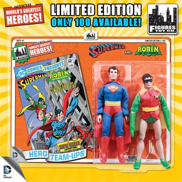 Limited Edition 8 Inch DC Superhero Two-Packs Series 2: Superman & Robin