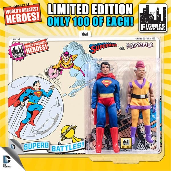 Limited Edition 8 Inch DC Superhero Two-Packs Series 3: Superman VS. Mr. Mxyzptlk