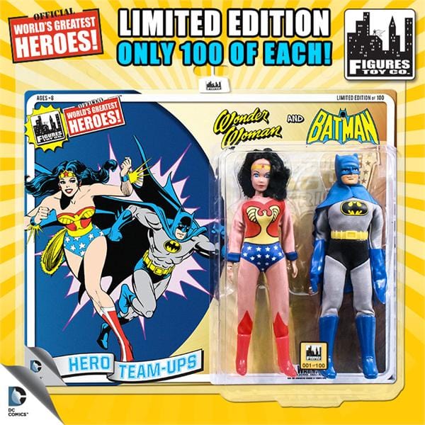 Limited Edition 8 Inch DC Superhero Two-Packs Series 3: Wonder Woman & Batman