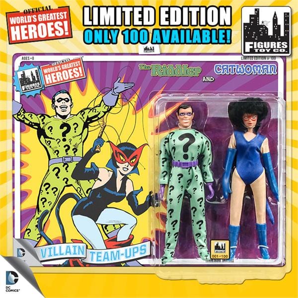 Limited Edition 8 Inch DC Superhero Two-Packs Series 4: The Riddler & Catwoman