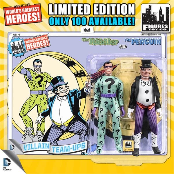 Limited Edition 8 Inch DC Superhero Two-Packs Series 4: The Riddler & The Penguin