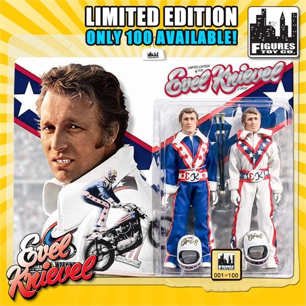 Limited Edition 8 Inch Evel Knievel Two-Pack