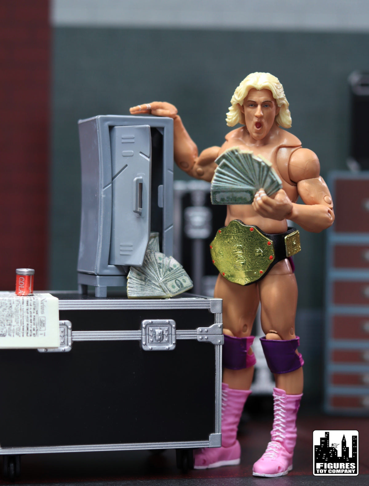 Set of 3 Lockers for WWE &amp; AEW Wrestling Action Figures