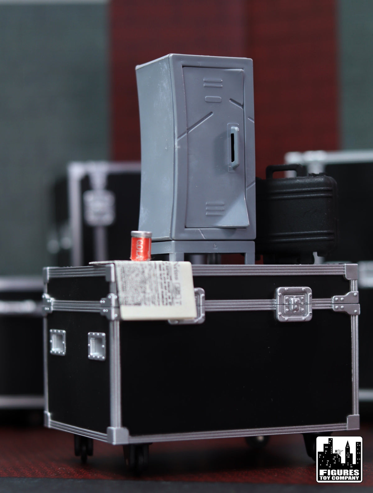 Set of 3 Lockers for WWE &amp; AEW Wrestling Action Figures