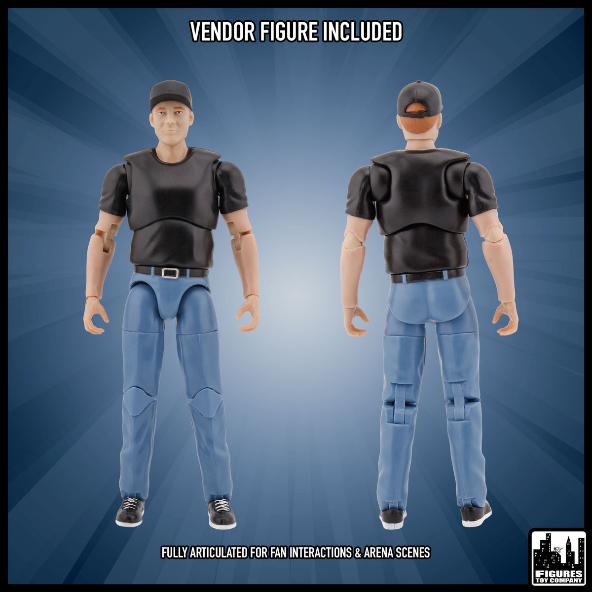 Merch Stand Accessory Set for wrestling figures — vendor figure.