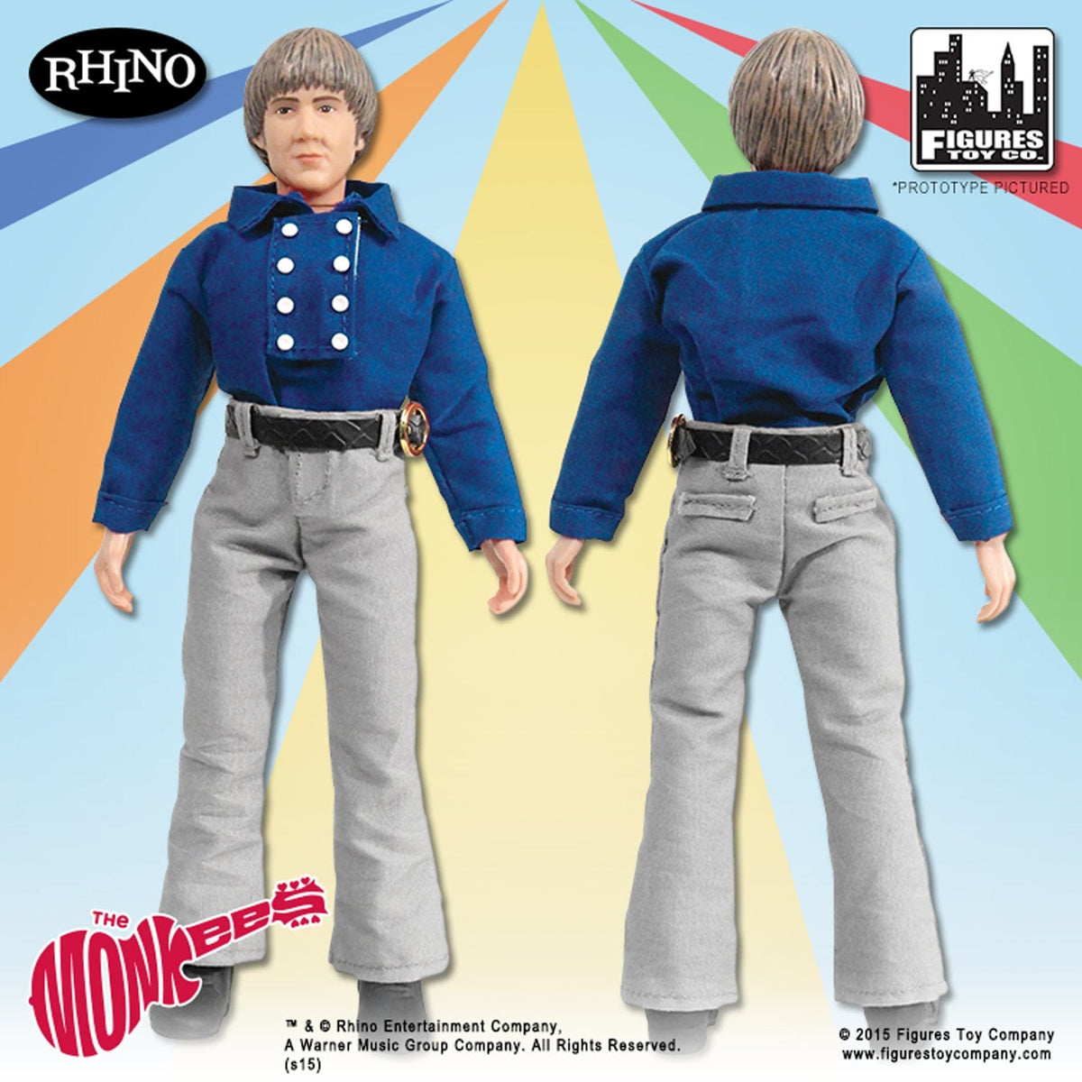 Monkees 8 Inch Action Figures Series One Blue Band Outfit: Loose In Factory Bag