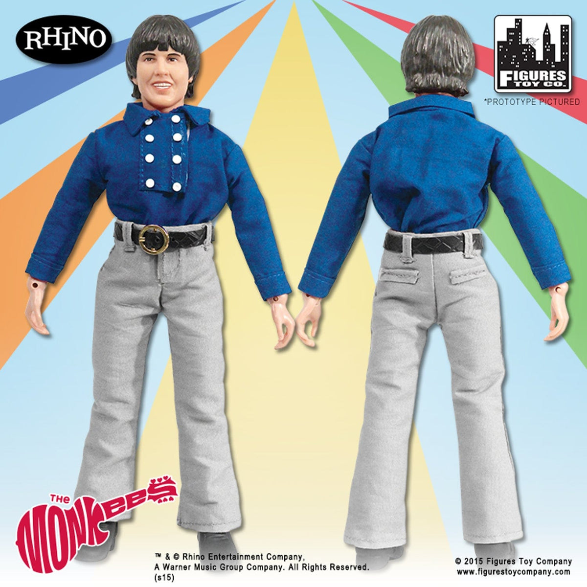 Monkees 8 Inch Action Figures Series One Blue Band Outfit: Loose In Factory Bag