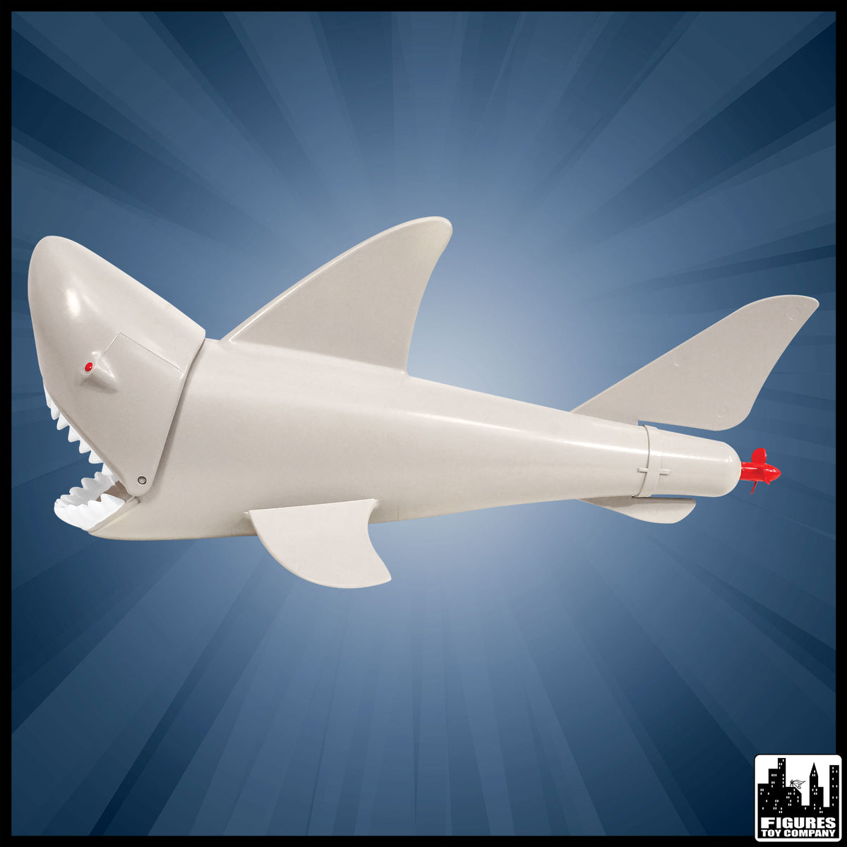 Plastic Toy Shark for wrestling figures — product view.