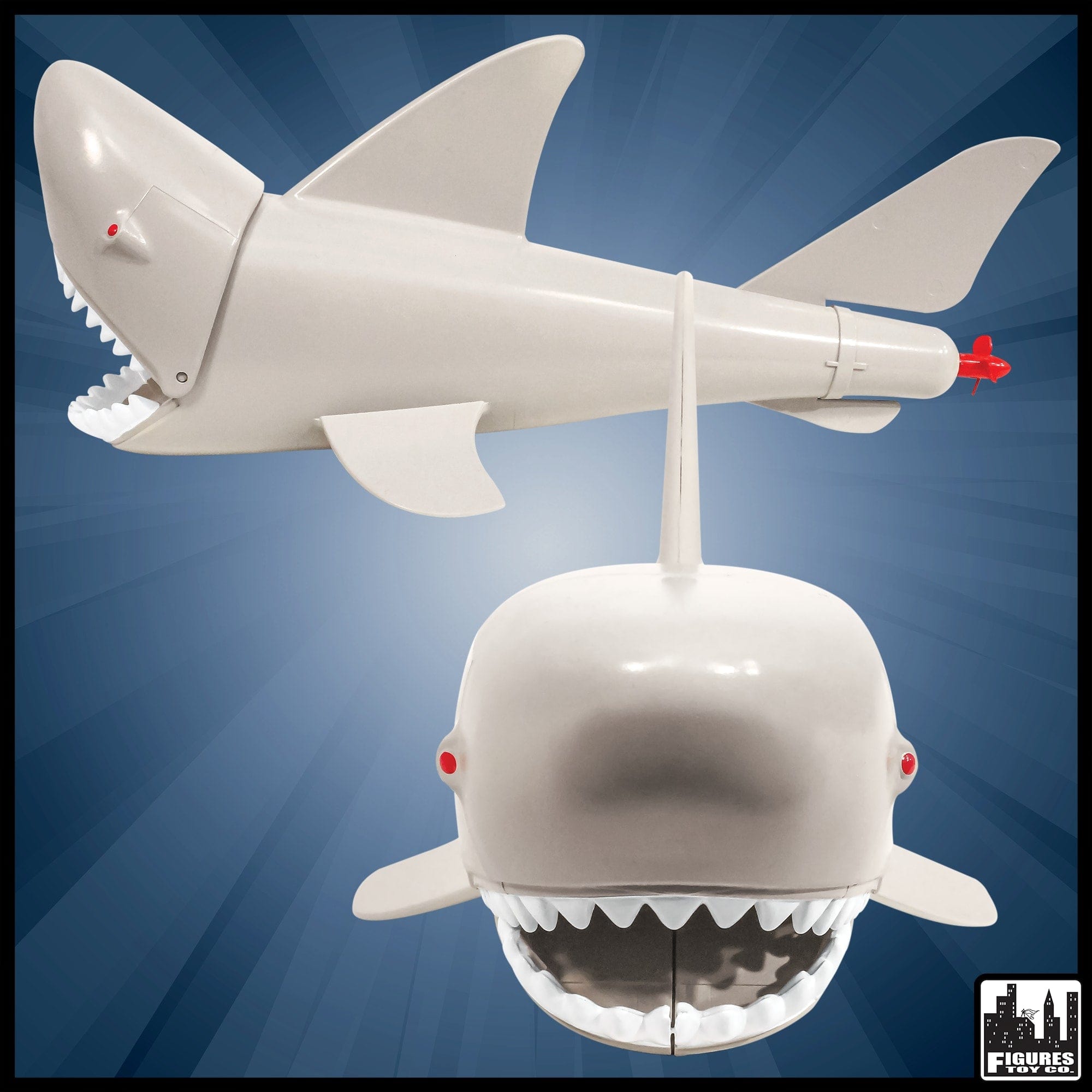 Plastic Toy Shark for WWE Wrestling Action Figures With Opening