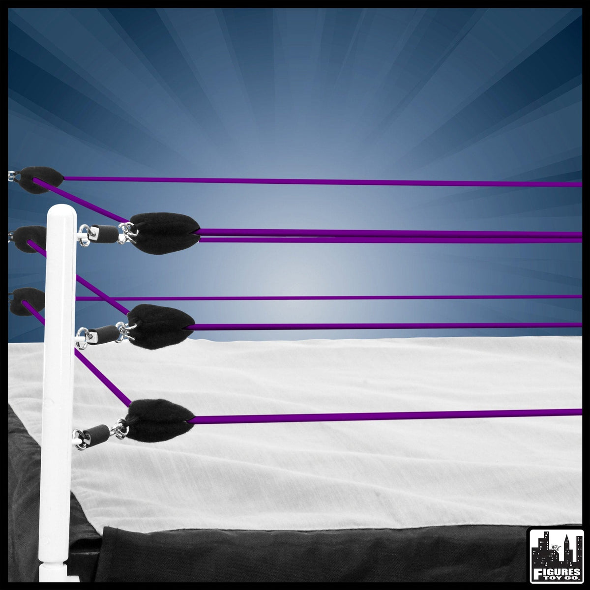 Purple Ring Ropes for SMALL WWE Wrestling Action Figure Rings