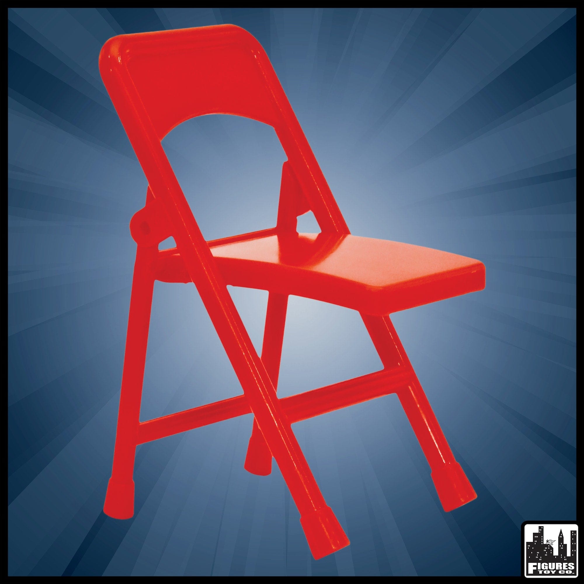 Red Folding Chair for WWE Wrestling Action Figures