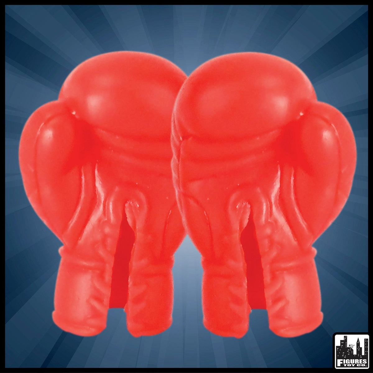 Red Pair of Boxing Gloves for WWE Wrestling Action Figures