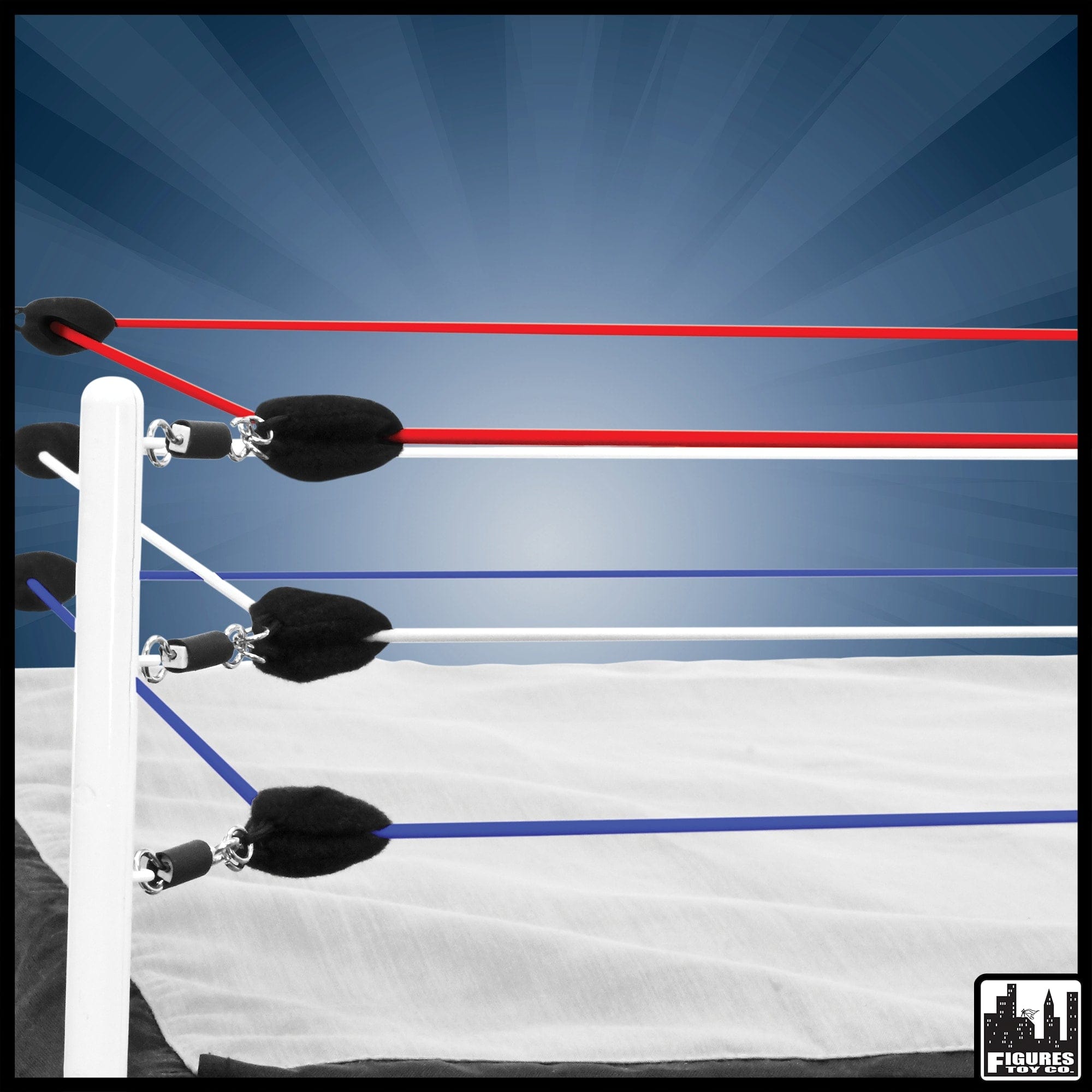 Red White and Blue Ring Ropes for LARGE WWE Wrestling Figure Rings ...