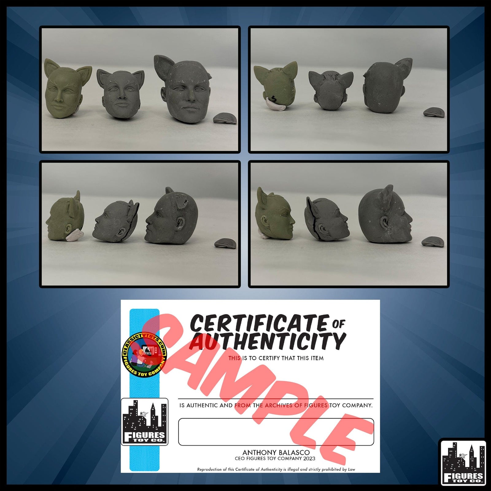 Resin Casted Batman Classic TV Catwoman Julie (Version B) Heads