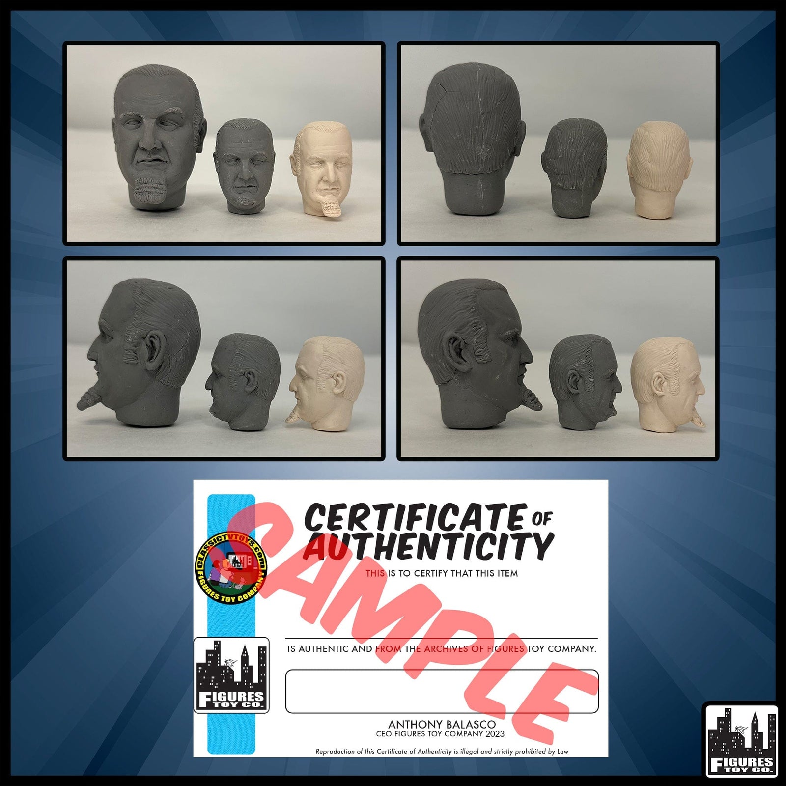 Resin Casted Batman Classic TV King Tut Heads