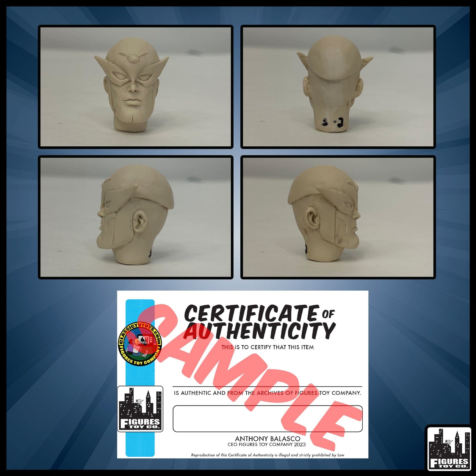 Resin Casted Birdman Head