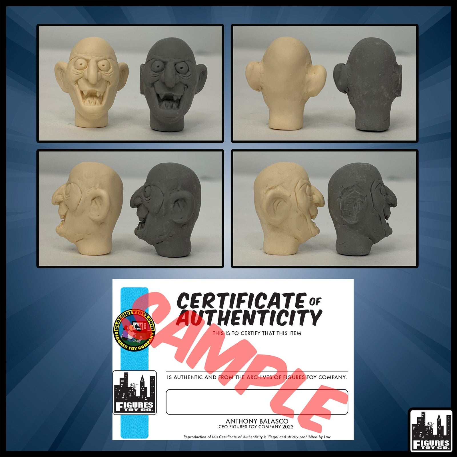 Resin Casted Mr. Hyde Heads