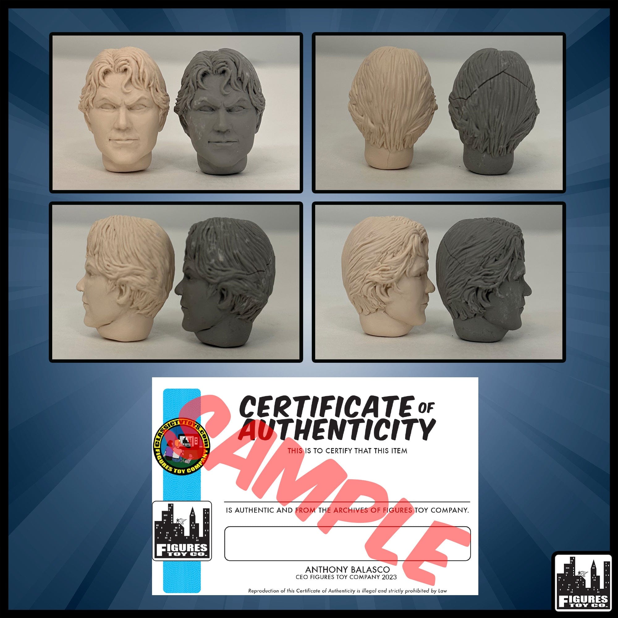 Resin Casted Shazam Jr. Heads