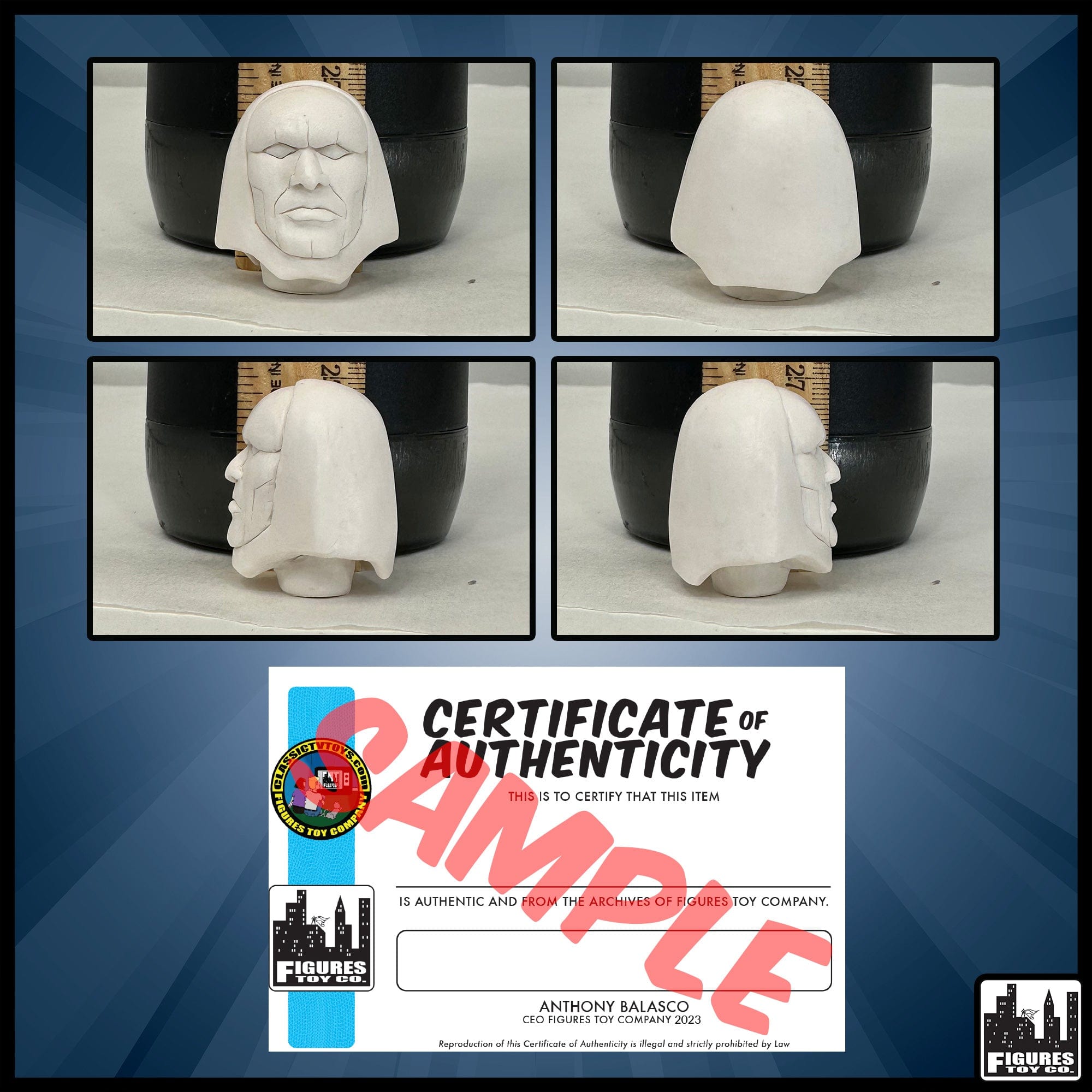 Resin Casted Super Friends Darkseid Head