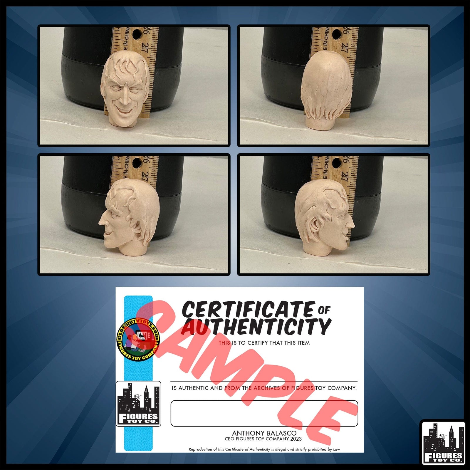 Resin Casted Super Friends Desaad Head