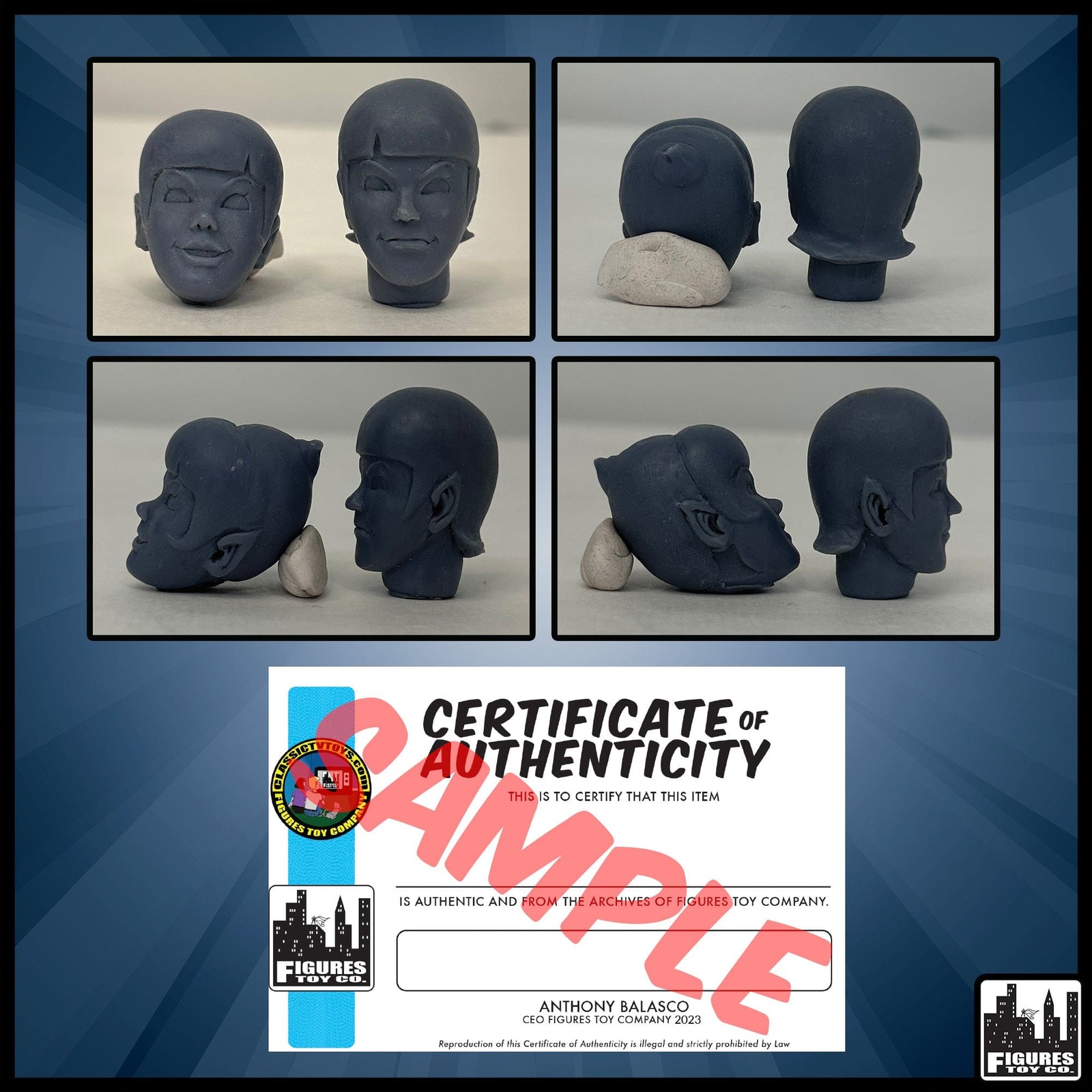 Resin Casted Super Friends Jan & Zayna Heads