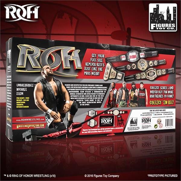 Ring of Honor Wrestling Action Figure Ring With Exclusive Michael Elgin Figure