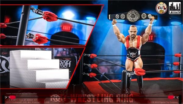Ring of Honor Wrestling Action Figure Ring With Exclusive Michael Elgin Figure