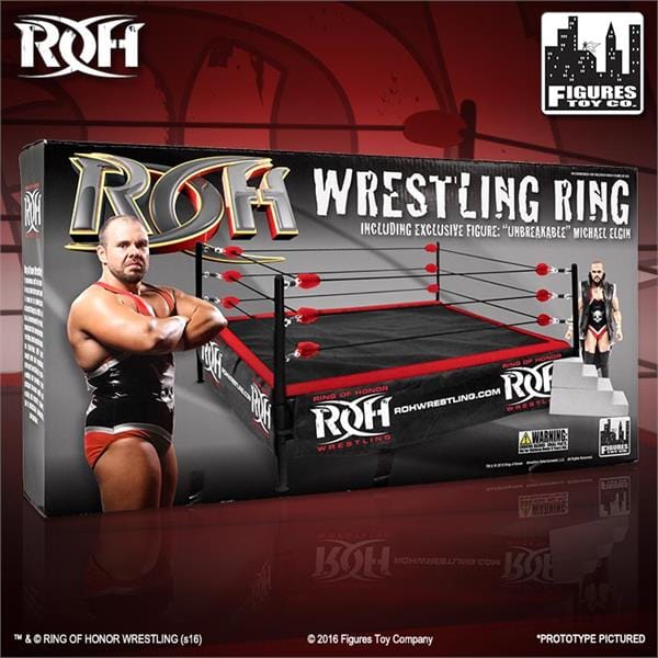 Ring of Honor Wrestling Action Figure Ring With Exclusive Michael Elgin Figure