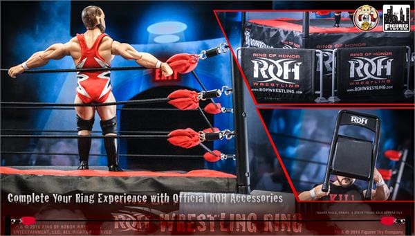 Ring of Honor Wrestling Action Figure Ring With Exclusive Michael Elgin Figure