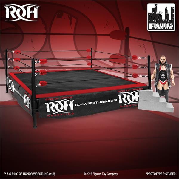 Figures Toy Company Premium Metal Real Scale Wrestling Ring for