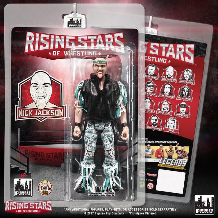 Rising Stars of Wrestling Action Figure Series 1: Set of all 4