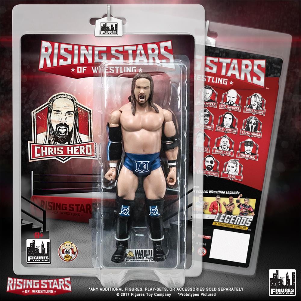 Chris Hero Robe Rising Stars of Wrestling Figure Series: Chris Hero [Blue Outfit ...