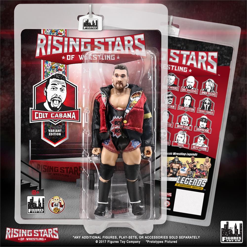 Rising Stars of Wrestling Action Figure Series: Colt Cabana [Variant With Microphone]