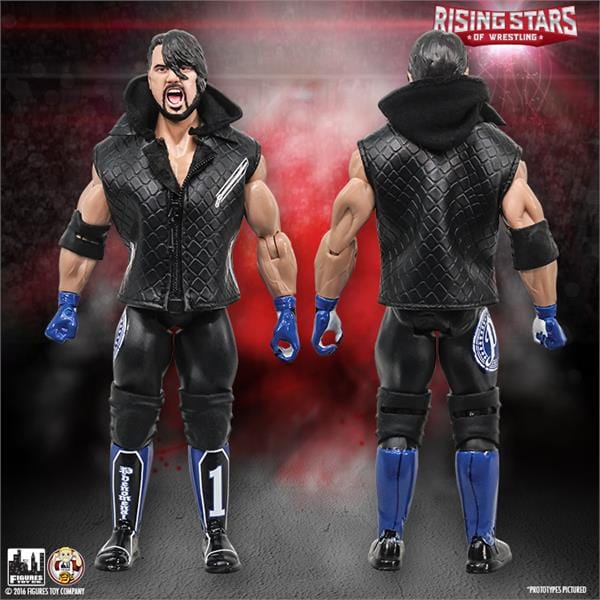 Rising Stars of Wrestling Series: AJ Styles Black/Blue Outfit Action Figure