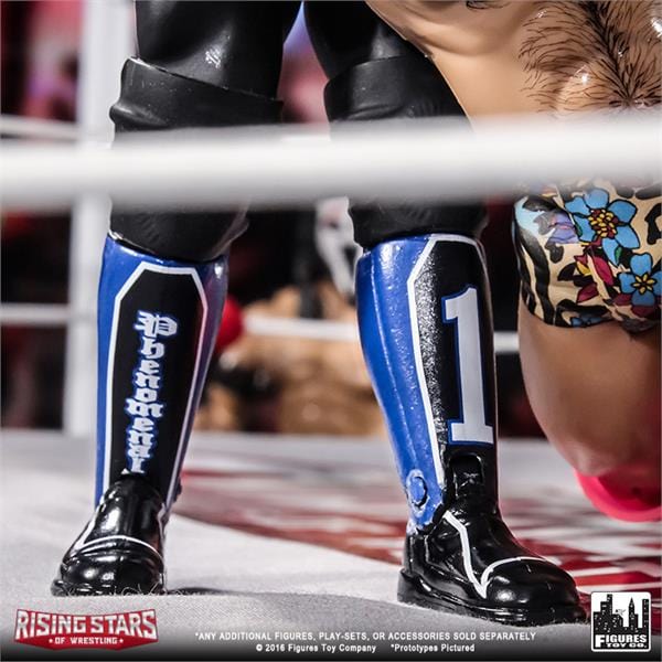 Rising Stars of Wrestling Series: AJ Styles Black/Blue Outfit Action Figure